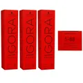 Schwarzkopf Igora Royal 3 x 60 ml 5-88 hellbraun rot extra Haarfarbe Cremefarbe