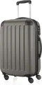 HAUPTSTADTKOFFER - Spree - Handgepäck mit Erweiterung, Koffer auf Rollen, Trolley Flugzeug Hartschalenkoffer Hand Luggage TSA, 55 cm, Cabin Bag max 42 Liter,Graphit