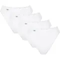 sloggi Taillenslip Basic+ (4er Pack) weich, Baumwollmix, Multipack, elastisch weiß 36