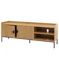 B-Ware TV-Rack MCW-O39, Lowboard TV-Schrank Kommode, Melamin MDF 56x150x40 natur