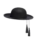 W WIDMANN MILANO Party Fashion 2812H - Hut Priester, Schwarz, aus Filz, Pater, Pfarrer, Hut, Kopfschmuck, Accessoire, Karneval, Mottoparty