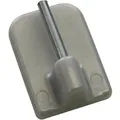 Gardinia Klebehaken für Vitragestangen Ø 11 mm Silber 4-er Pack