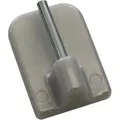 Klebehaken Silber Matt, Höhe 11 Mm, 4 Stück Vitragestangen - Gardinia