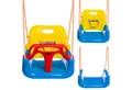 COIL Babyschaukel Schaukel 3in1, Gartenschaukel,Rückenlehne und Anschnallgurt,bis 60kg