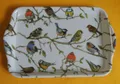 Ambiente 1x Tablett Vögel viele verschiedene Vogel ca.  13 x 21 cm trays birds