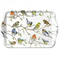 Ambiente Dekotablett Tablett klein 13 x 21cm  Vogel Motiv / birds meeting