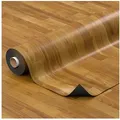 ANRO Vinylboden IMOS Bodenbelag Holzimitation Linoleum PVC-Bodenbelag gerollt, Feuchtigkeitsbarriere feine Optik, Wasserbeständig Langlebig PVC Matte in Größe: 130x140cm beige 140 cm x 130 cm