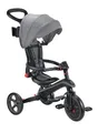 GLOBBER Explorer Trike Foldable 4in1 schwarz-grau – Dreirad, Laufrad und Kinderwagen in 10/8,5 Zoll – TPR-Sitz – höhenverstellbares Kinderfahrzeug