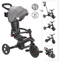 B-WARE: 732-120-2 GLOBBER EXPLORER TRIKE FOLDABLE 4in1 schwarz-grau