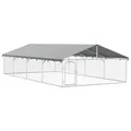 vidaXL Outdoor Hundezwinger Dach 600x300x150cm Hundekäfig Hundehaus Hundehütte