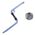 deTOX Fahrradkurbel Kurbel 170 mm einteilig Fauber USBB Lager 20 Zoll BMX (mit Tretlager, Silber)
