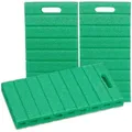Kniekissen 3er Set, Gartenarbeit & Werkstatt, Schonende Kniepolster, Hbt: 4 X 39,5 X 20 Cm, Kniebretter, Grün - Relaxdays