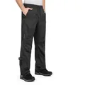 Höhenhorn Regenhose Pluvia Herren Wasserdichte Überziehhose Outdoorhose für Männer mit Transportbeutel, Wassersäule 5.000 mm, Atmungsaktiv 5.000g/m2/24h schwarz XXL
