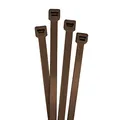 Lumonic 100 Stück Kabelbinder Braun | 430 × 9,0mm | bis 80kg Zugfestigkeit | Nylon PA6.6 | Farbcodierung, Industriequalität | Kabelmanagement, Industrie, Werkstatt, Haushalt