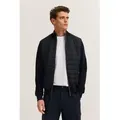 bugatti Sweatjacke Basic Essential Modern Fit in Stepp-Optik blau 3XL