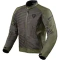 Revit Torque 2 H2O Motorrad Textiljacke, schwarz-grün, Größe S für Männer