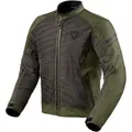 Revit Torque 2 H2O, Textiljacke wasserdicht - Dunkelgrün/Dunkelgrau - S