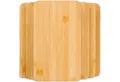Blumtal Schneidebrett Frühstücksbrettchen 6er Set aus Bambus - 22x14x0,8 cm, Frühstücksbretter Holz, antibakterielles Holzbrettchen