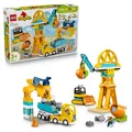LEGO DUPLO Town 10476 Baustelle mit Baufahrzeugen – 3-in-1-Set, Spielset