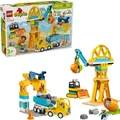 LEGO DUPLO Town 10476 Baustelle mit Baufahrzeugen – 3-in-1-Set Klemmbausteine