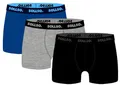 SOLLSO Boxershorts 3er Pack Herren Bio Baumwolle Unterhosen Herren ohne störendes Label Größe M - XXL (DE/NL/SE/PL, Alphanumerisch, XL, XXL, Regular, Regular, Schwarz/Grau/Blau)