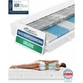 AM Qualitätsmatratzen | 3D Deluxe Taschenfederkernmatratze | 160x200 cm | H3 | 7-Zonen Tonnentaschenfederkernmatratze mit Kaltschaum | 160/200 | F... - Weiß