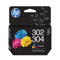 HP 302/304 Tri-Color Original Druckerpatrone Farbe (Cyan/Magenta/Gelb) Envy 4525 4520 5030 5010 5020 Officejet 3830 3831 Deskjet 2620 2630 3630 3636 3720 3730 3750