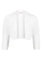 Vera Mont Damen Strickbolero mit Struktur M, Rohweiß