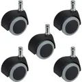 Stuhlrolle Inkl. Stift 50 X 62 Mm, 5 Stück Möbelrollen
