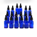 YIZHAO Pipettenflasche 30ml Blau, Apothekerflasche mit [Dropper Pipette Glas], Tinktur Flaschen für Ätherische Öl,Parfümöle,Aromatherapie,Düfte,Flüssigkeit – 18Pcs