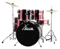 20" Schlagzeug Set Einsteiger Drum Kit Set Becken Ständer Hocker Schule Rot