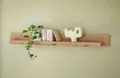 Wandboard HOME AFFAIRE "Cantara, modernes Wandregal, Hängeregal mit Ablagefach", braun (eiche evoke), B:200cm H:20cm T:18cm