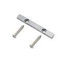 Musiclily Pro 43mm Messing Bass Saitenniederhalter String Retainer Bar für 4-Saiter E-Bass, Chrom