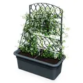 Blumen Kasten m. Rank Gitter 80x59 cm - Garten Pflanz Topf Tomaten Kletter Hilfe