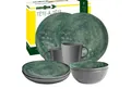 BRUNNER Geschirr-Set BRUNNER Camping Geschirrset VENETIAN (8, 12, 16, 36-Teile) SEA GREEN (8-tlg)