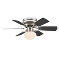 V-TAC Deckenventilator, Leiser Decken Ventilator Zugschalter Leuchte Kühler Wärmer Lüfter