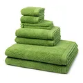 Möve - 8 teiliges Frottier-Set - Superwuschel (2 X Wasch- 2 X Gäste- 2 X Dusch- 2 X Handtuch im Set) - 520 g/m2 - Baumwolle - Walkfrottee - saugstark - weich und flauschig - Peridot