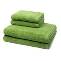 Möve - 4 teiliges Frottier-Set - Superwuschel (2 X Handtuch 2 X Duschtuch im Set) - 520 g/m2 - Baumwolle - Walkfrottee - saugstark - weich und flauschig - Peridot