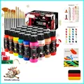 Vielseitiges Acrylfarben Set 24x60ml mit 12 Pinsel – Ideal für Hobby & Profis