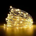 Jsdoin Lichterkette Draht 5m 50LEDs Lichterketten Batteriebetrieben Klein Innen