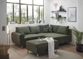 ED EXCITING DESIGN Ecksofa Calanda L-Form, mit Hocker & 3 Zierkissen