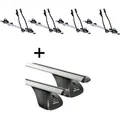 4x Fahrradträger SAGITTAR + Dachträger VDP kompatibel mit für Toyota Rav4 IV 5 Türer ab 2013