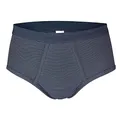 ESGE Herren Slips, 5 Stück, Feinripp Ringel mit Eingriff (M / 5, Marine)