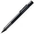 Lamy AL-star black Druckbleistift - leichter Minenbleistift mit transparentem, ergonomischem Griff & Gehäuse aus Aluminium - Bleistift mit Feinstrichmine M 41 in Strichbreite 0,5 mm & Radiertip