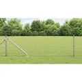 vidaXL Euro Zaun mit 13 Spike-Pfosten 0.8x25 m Verzinkter Stahl