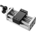 VEVOR Linearantrieb, 100 mm Hub, Kugelgewindetrieb, CNC-Linearführungsschiene, Doppelachse, C7-Hochpräzision, Gleitblock mit Kugellager, manuelles Handrad, für CNC-Fräsmaschinen-XYZ-Achse