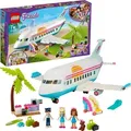 LEGO 41429 Friends Heartlake City Flugzeug Spielzeug ab 7 Jahren, Set mit 3 Mini Puppen und Zubehör - Silber