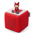 tonies Toniebox Starterset Lautsprecher (1 Kreativ-Tonie-Figur), Rot