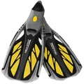 Aqua Speed Flosse INOX – Leicht & flexibel für Schnorchel-Abenteuer Größe 36/37 (Flexibel & langlebig – Perfekt für Pool, Meer & See), Sanfte Wasserführung – Reduziert Widerstand & Energieverlust gelb 36/37