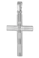 trendor Kreuz-Anhänger 925 Silber Rhodiniert 24 mm für Damen und Herren Schmuckstück für Damen und Herren, zeitloses Accessoire, 21312